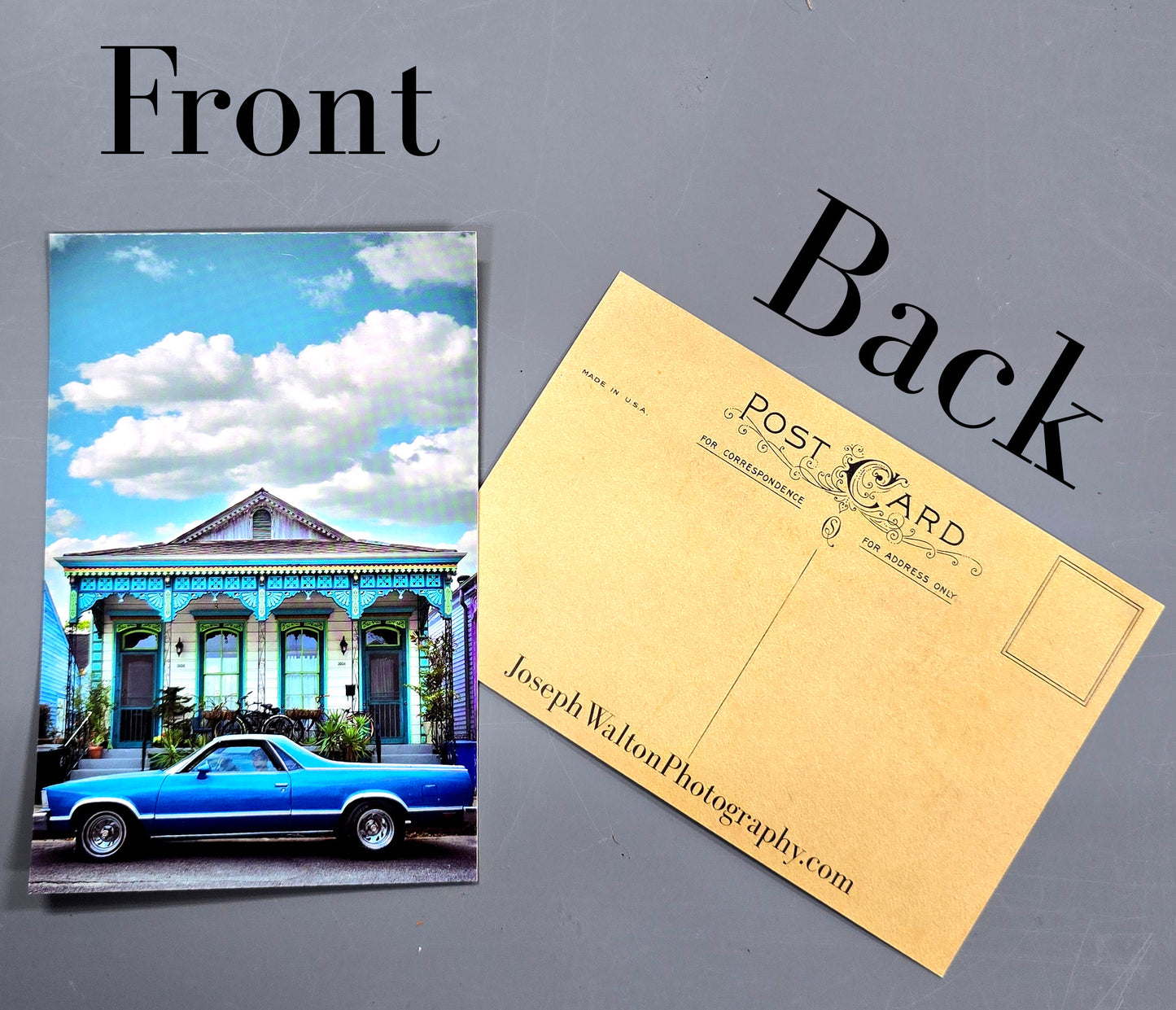 Set of 12 postcards, . 1 of each design. New Orleans