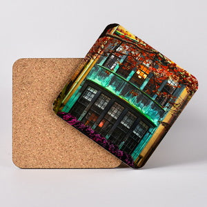 116 East 70th Street, New York, NY Hardboard Coaster with Cork Back