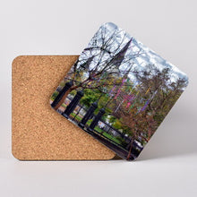 Load image into Gallery viewer, St. Ann Street in Jackson Square, New Orleans. Hardboard Coaster with Cork Back