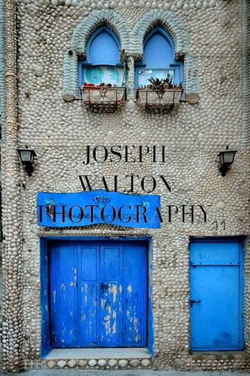 Shell decorated house, Peniscola, Costa Azahar, Spain, Europe