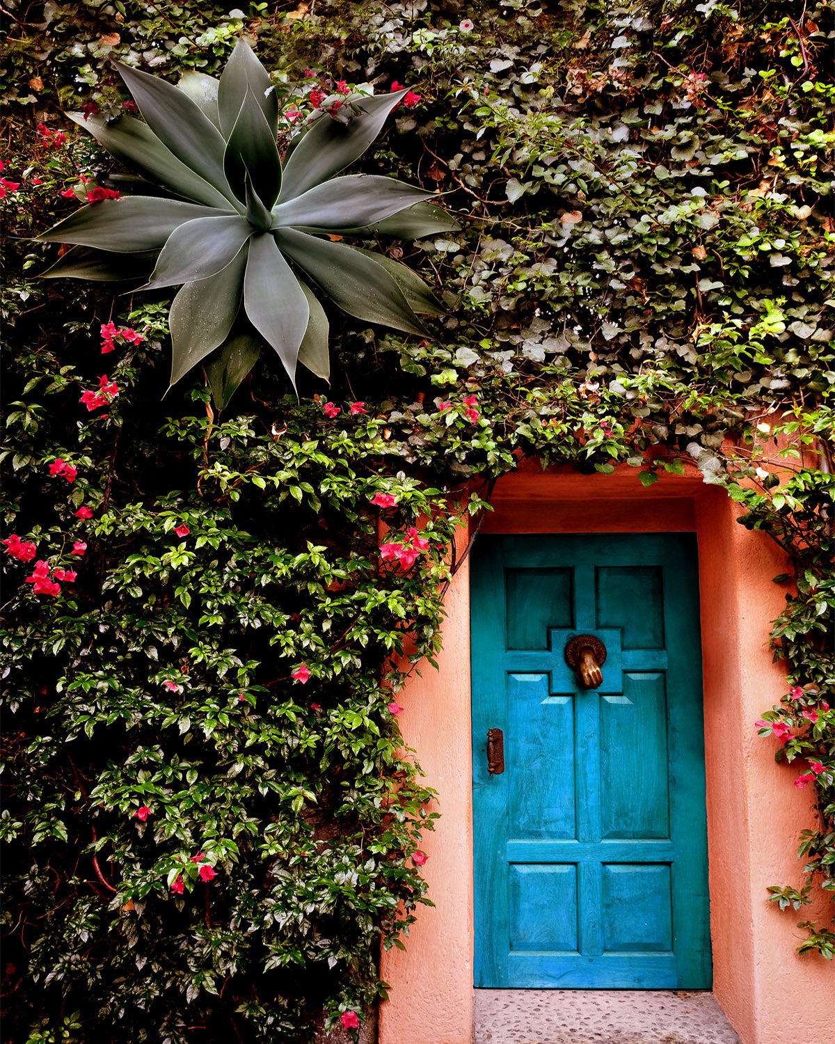 Mexico City Blue door