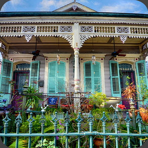 836 St Peter, French Quarter. Hardboard Coaster with Cork Back