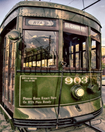 St. Charles Street Car. New Orleans (8x10 on Paper)
