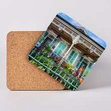 Load image into Gallery viewer, 836 St Peter, French Quarter. Hardboard Coaster with Cork Back