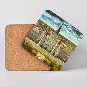 Jackson Square, New Orleans Hardboard Coaster with Cork Back