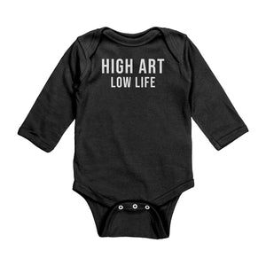 HIGH ART LOW LIFE  Baby Bodysuit