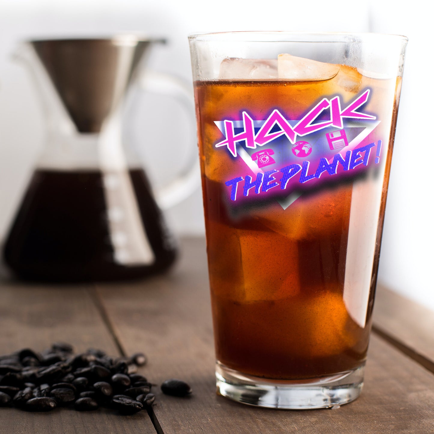 Hack The Planet!" Pint Glass
