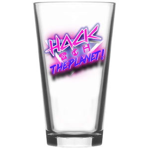 Hack The Planet!" Pint Glass