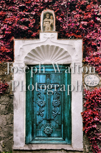 Mexico City Door With Cross