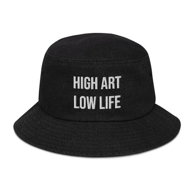 Denim bucket hat HIGH ART LOW LIFE
